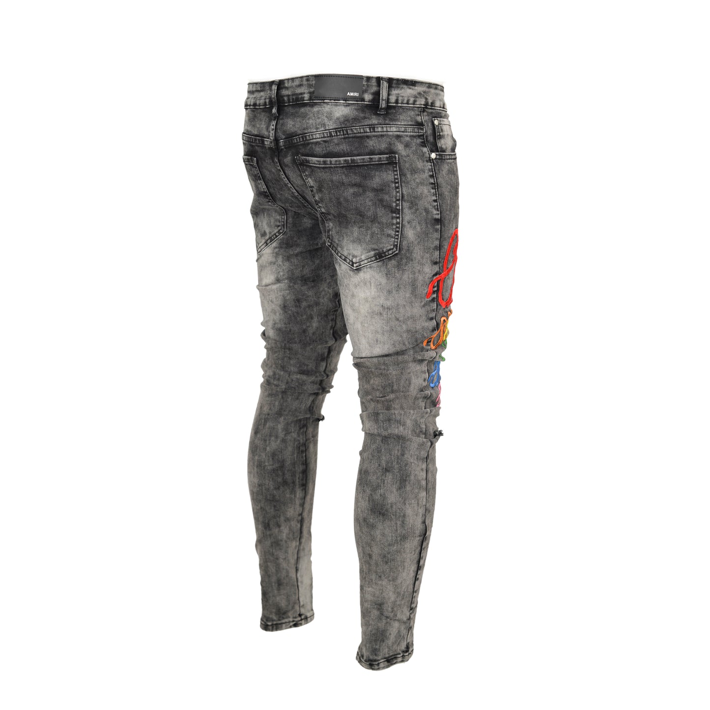 Men Embroidered Graphic denim Fashion Jeans