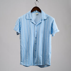 Complo Revere Collar Pin Stripe Shirt