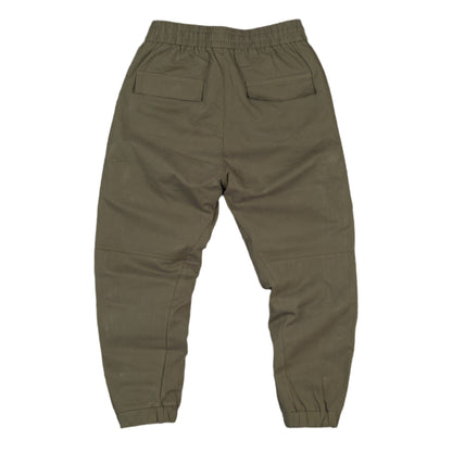 Cargo Joggers with Side Zips - Olive