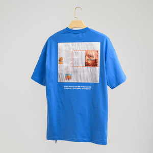 Men’s Letter Graphic “News Paper” Embellished Oversized T-shirt