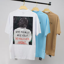 Load image into Gallery viewer, Men Letter “DO YOU EVEN KNOW”Graphic Over-Sized Tshirt
