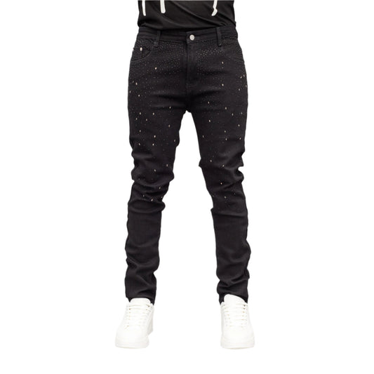Midnight Luxe Distressed Denim