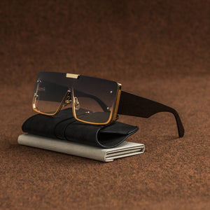 Elegant Basic Solid Color Pc Square Frame Men’s Sunglasses