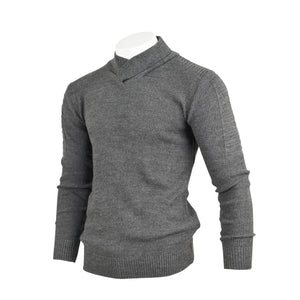 Men High Neck Pullover Sweater