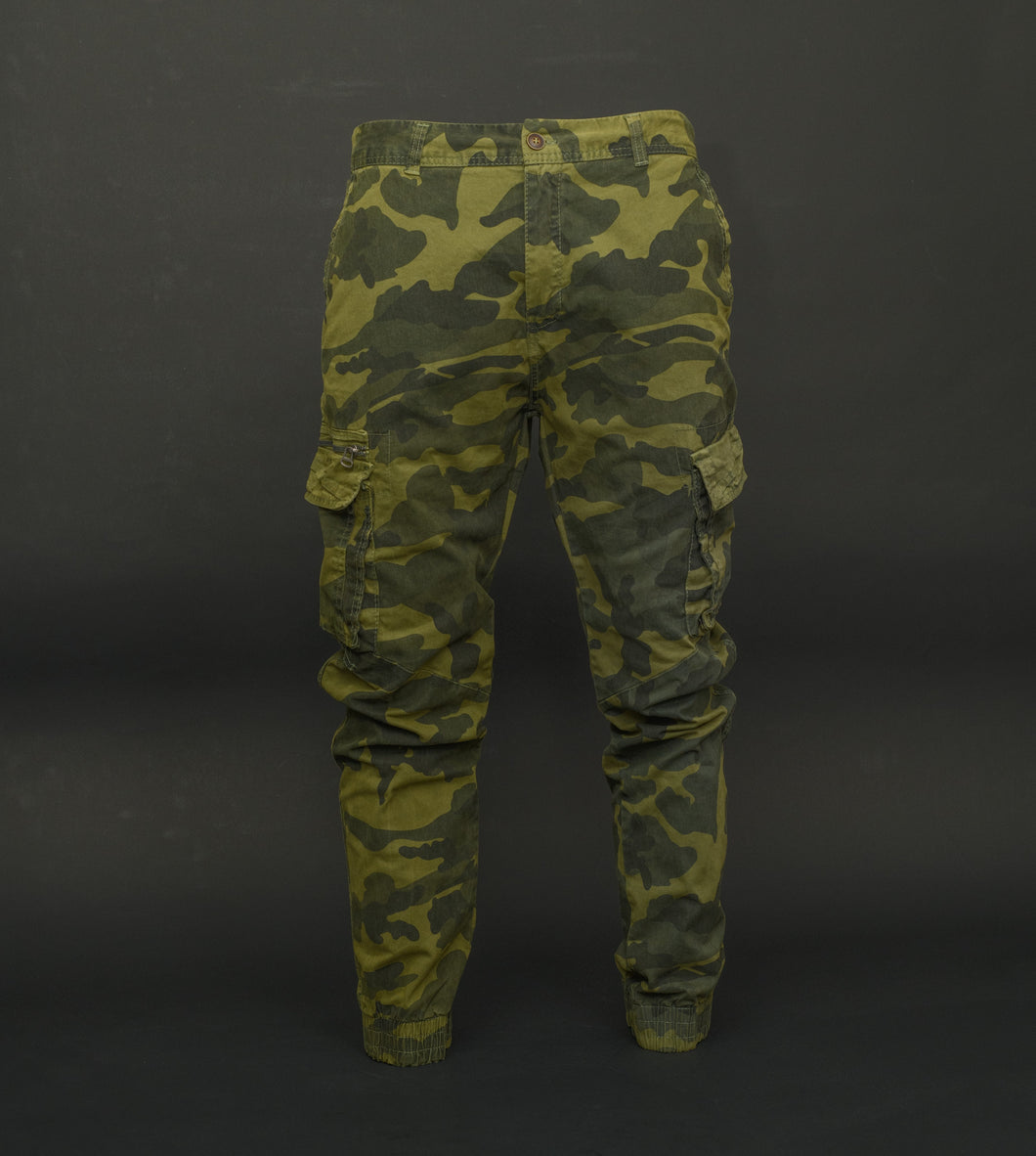 Men Cuffed Camouflage Cargo Pant QXL