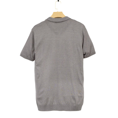 Men Solid Colour Knit Polo Shirts