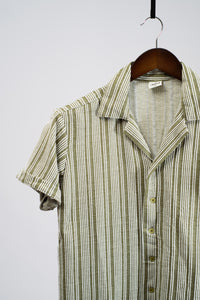 Complo Revere Collar Pin Stripe Shirt