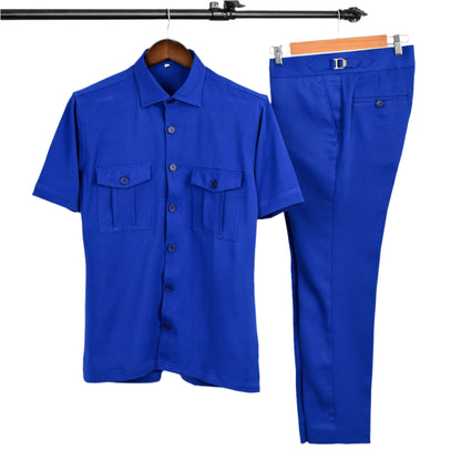 Men Safari Short Sleeve Suit