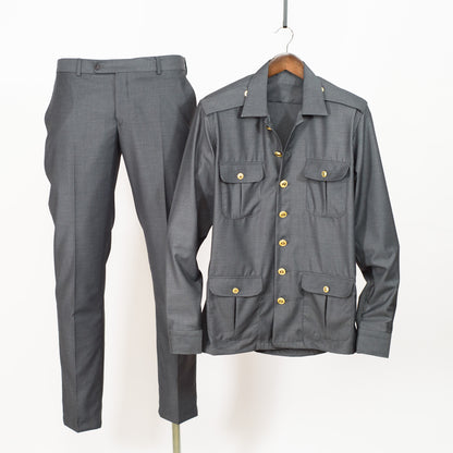 Men Safari 2 Pcs Suit