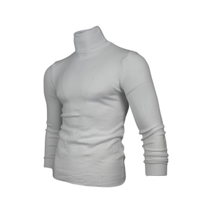 Men Solid Colour Polo-neck