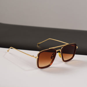 Men Retro Square Sunglasses