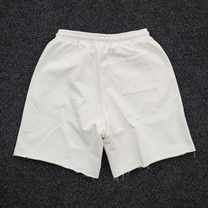 SMW Raw Hem Draw String Sweat Shorts