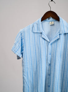 Complo Revere Collar Pin Stripe Shirt