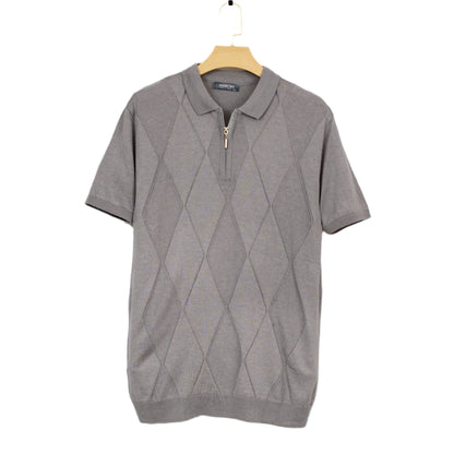 Men Solid Colour Knit Polo Shirts