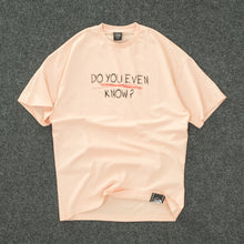 Load image into Gallery viewer, Men Letter “DO YOU EVEN KNOW”Graphic Over-Sized Tshirt
