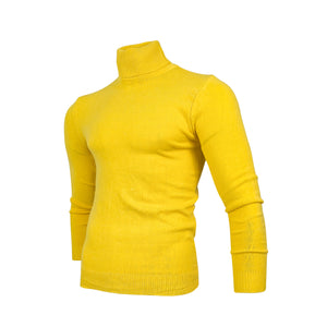 Men Solid Colour Polo-neck