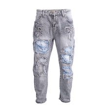Load image into Gallery viewer, Men Vintage Distressed Ripped Jeans
