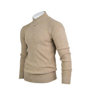 Men High Neck Pullover Sweater