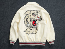 Load image into Gallery viewer, Men’s leather letterman Varsity Jacket
