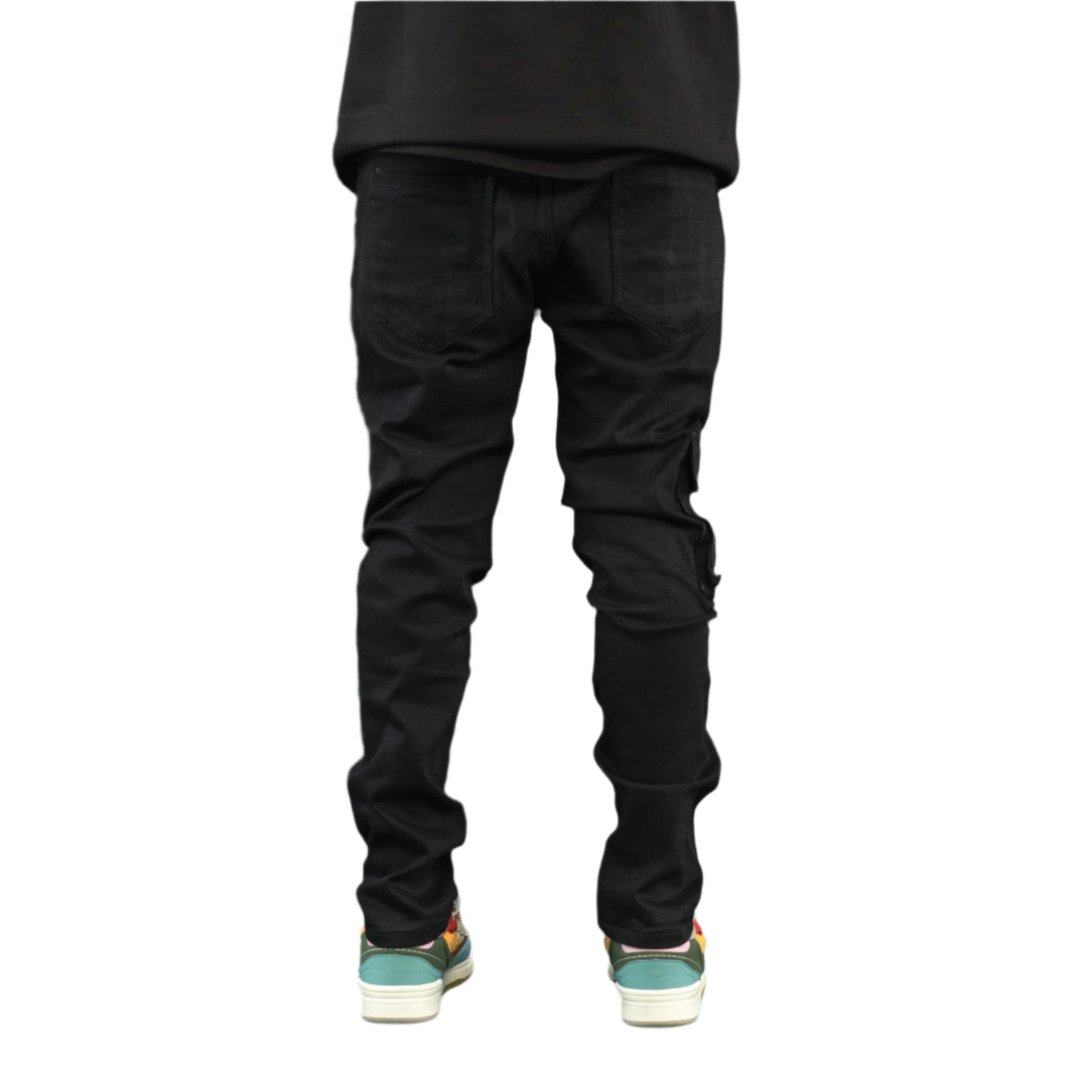 Men’s Skinny Multi-Pocket Cargo Duffey Denim Jeans ONLY