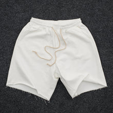 Load image into Gallery viewer, SMW Raw Hem Draw String Sweat Shorts
