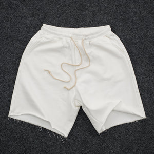 SMW Raw Hem Draw String Sweat Shorts