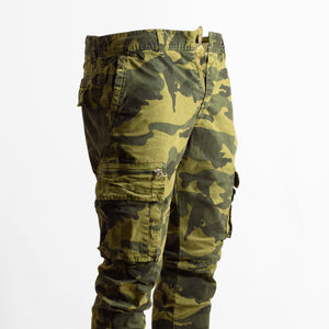 Men Cuffed Camouflage Cargo Pants QXL
