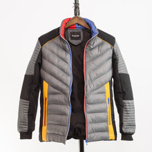 Load image into Gallery viewer, Lowkal Men Fashion Quilted Light Puffer Colour Block Jacket
