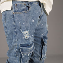 Load image into Gallery viewer, Alive Skinny Distressed Cargo Jeans ONLY
