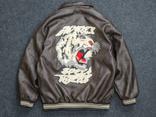 Load image into Gallery viewer, Men’s leather letterman Varsity Jacket
