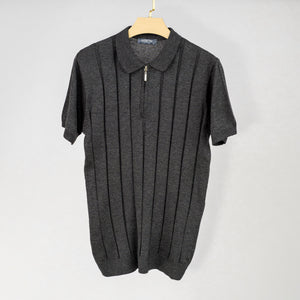 Men Solid Colour Knit Polo Shirts