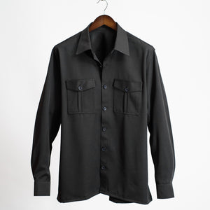 Men Double Pocket Long Sleeve Shirt