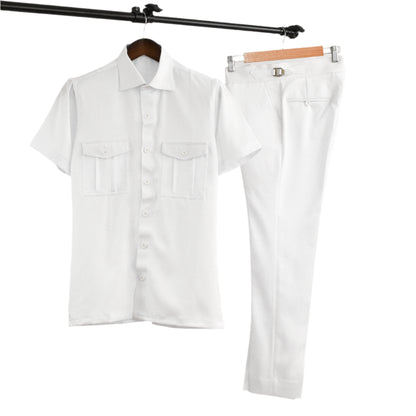 Men Safari Short Sleeve Suit
