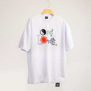 Men Letter "ONE LOVE" Graphic T-shirt