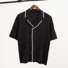 Load image into Gallery viewer, Men Knitted Button Up Shirt/ Short
