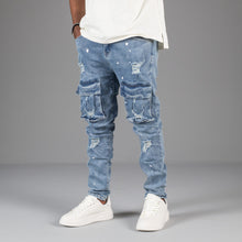 Load image into Gallery viewer, Alive Skinny Distressed Cargo Jeans ONLY
