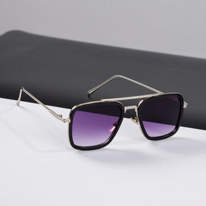 Men Retro Square Sunglasses