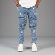 Load image into Gallery viewer, Alive Skinny Distressed Cargo Jeans ONLY
