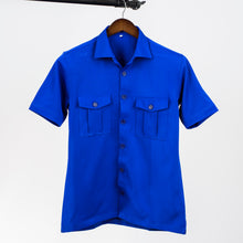 Load image into Gallery viewer, Men Double Pocket Safari Inspired Short Sleeve Shirts ONLY
