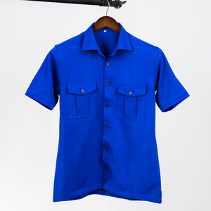 Men Double Pocket Safari Inspired Short Sleeve Shirts ONLY