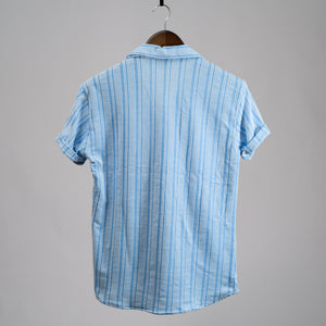 Complo Revere Collar Pin Stripe Shirt