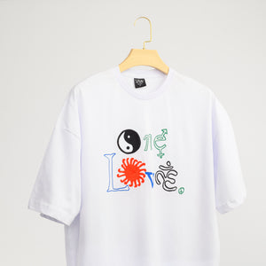 Men Letter "ONE LOVE" Graphic T-shirt