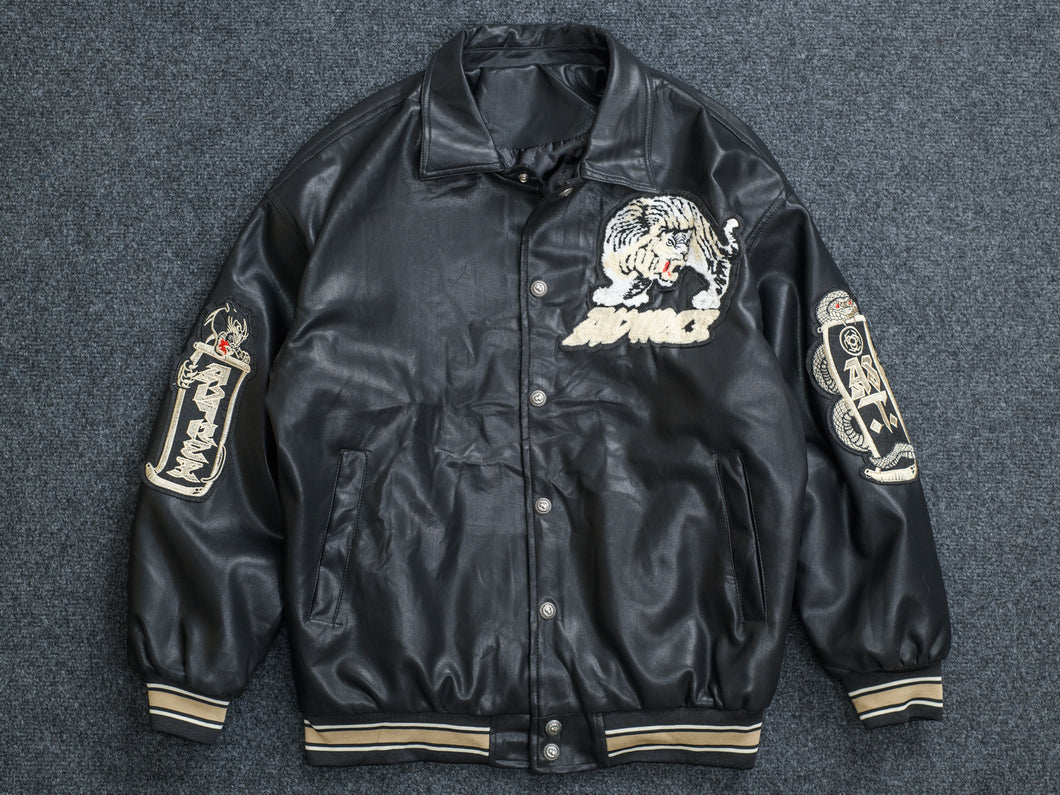 Men’s leather letterman Varsity Jacket