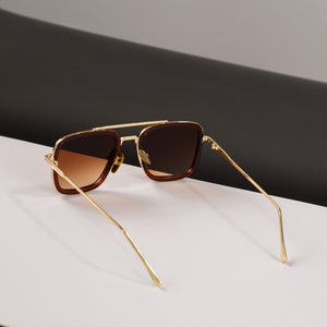 Men Retro Square Sunglasses