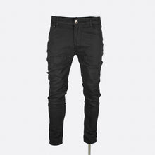 Load image into Gallery viewer, Men Solid Black Skinny Jean
