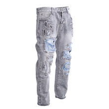 Load image into Gallery viewer, Men Vintage Distressed Ripped Jeans
