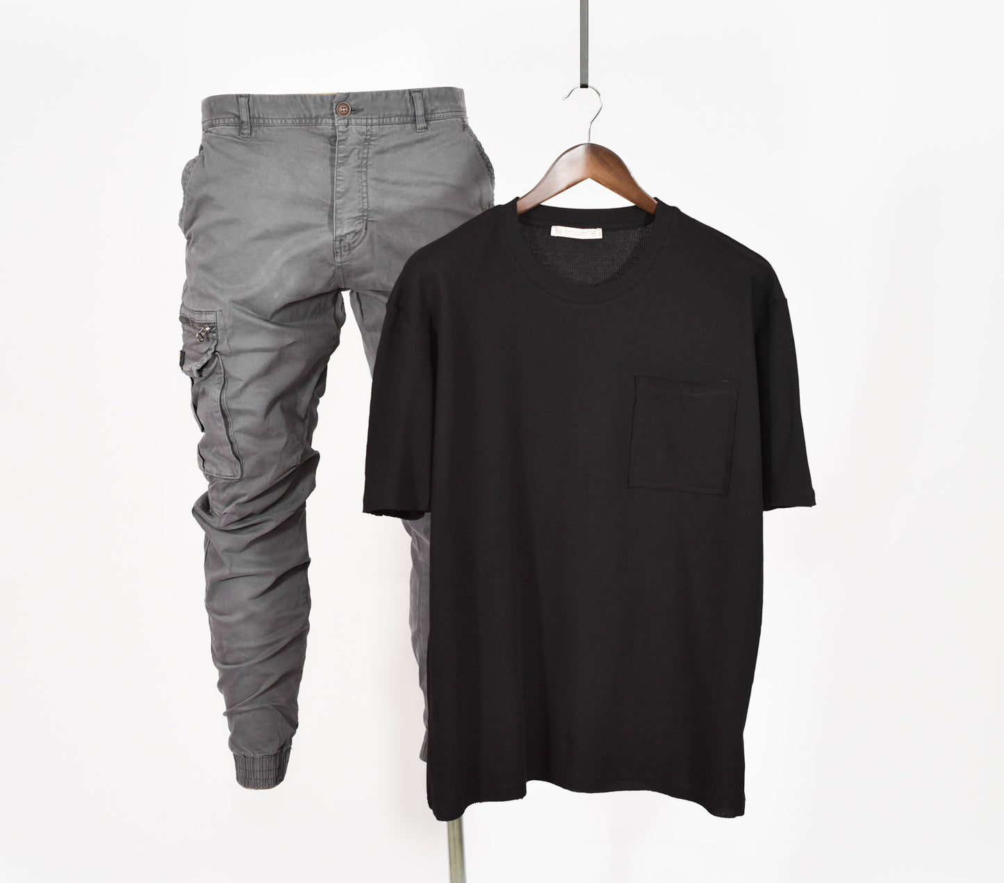 Paul LE Guen Solid Colour Pocket Patched Loose Fit Short Sleeve TSHIRT