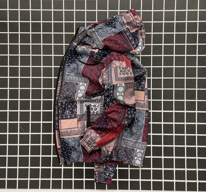 Bandana Patchwork Windbreaker Jacket