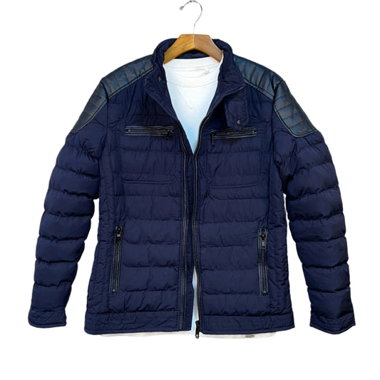 Men Light leather Patched Jacket