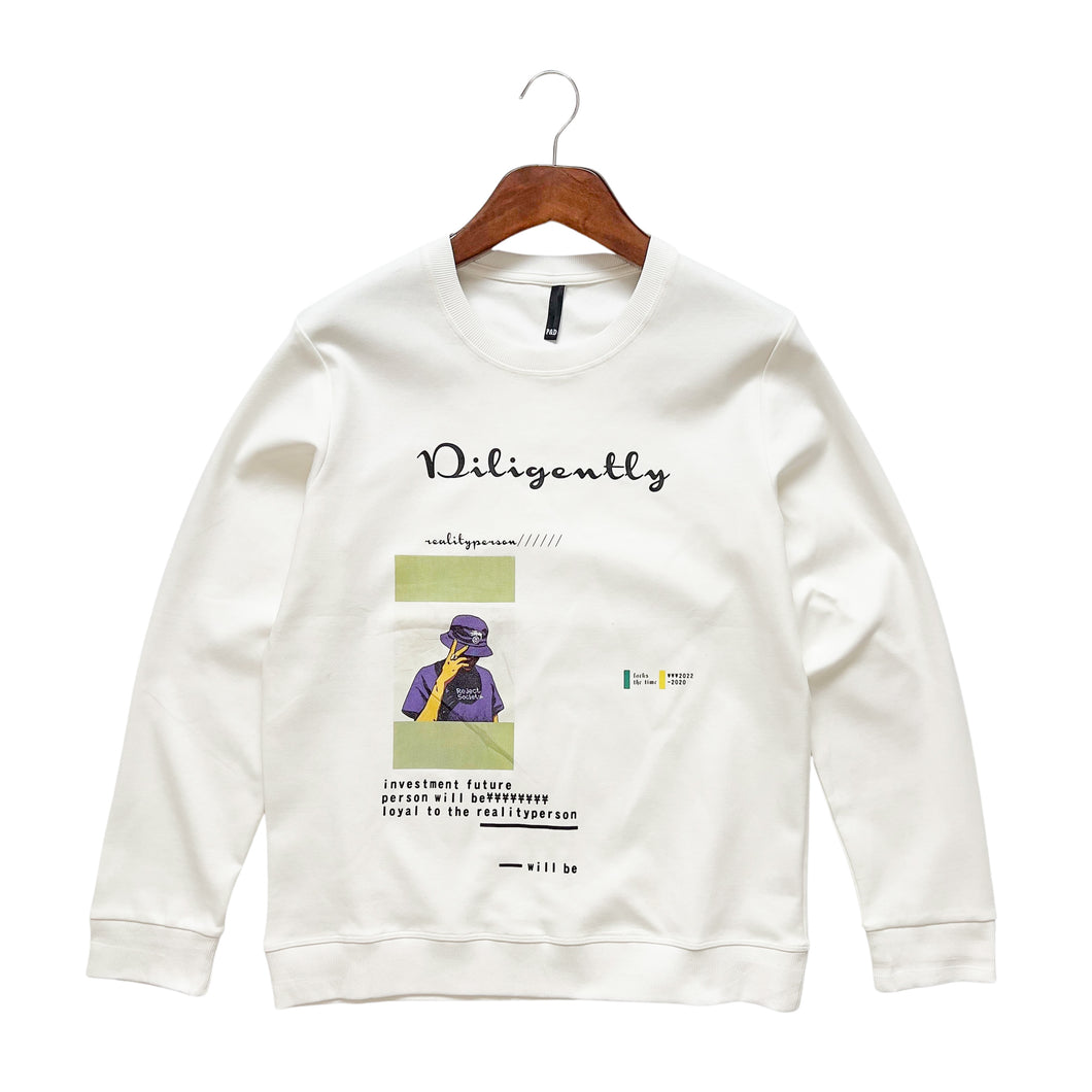 Light “Diligently” Graphic design Sweatshirts